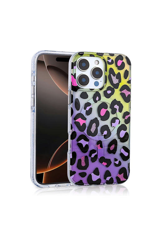 iPhone 12 Pro Case with MagSafe Feature, Jago Leopard Design Cover